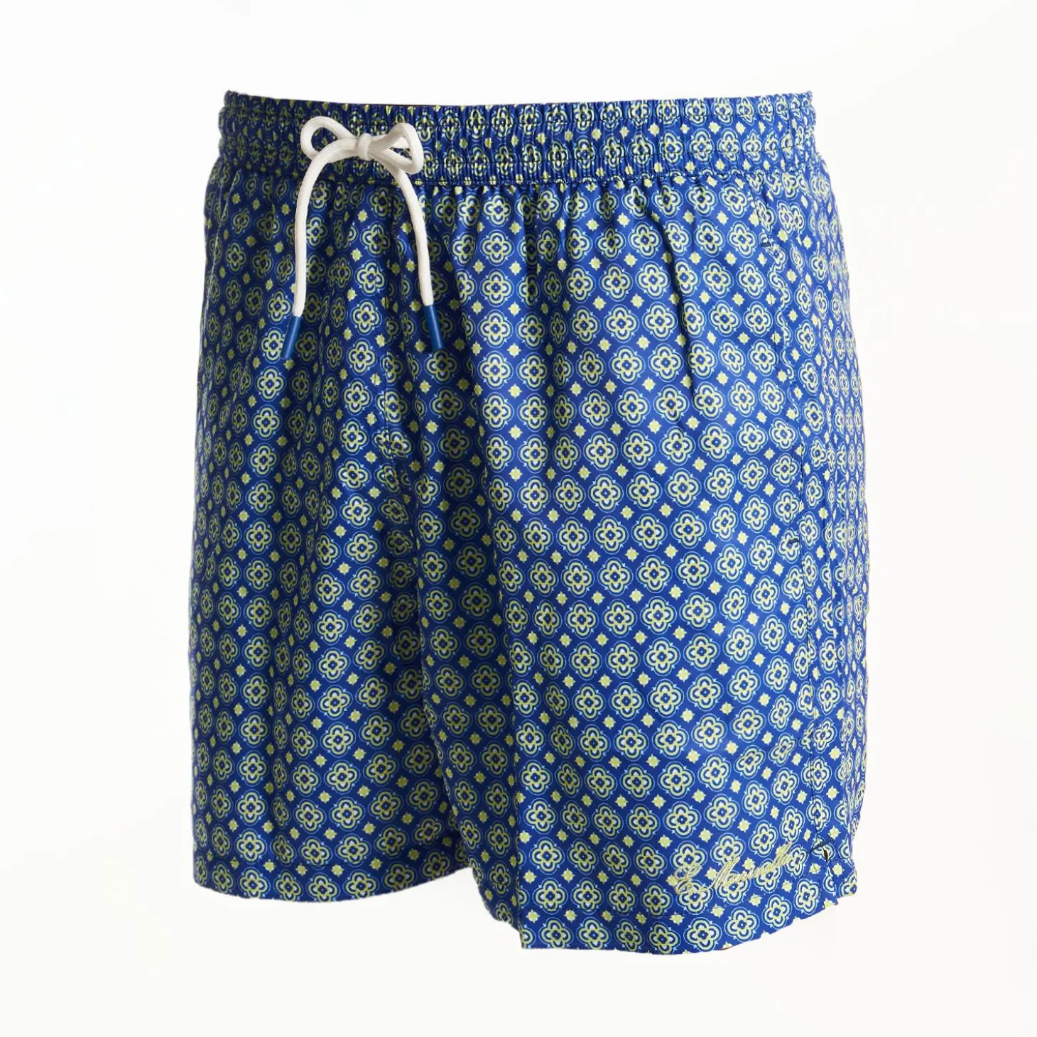 Blue Swim Shorts- Large Patterns