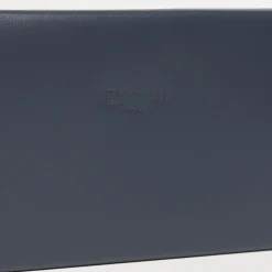 Blue Travel Tie Holder In Leather