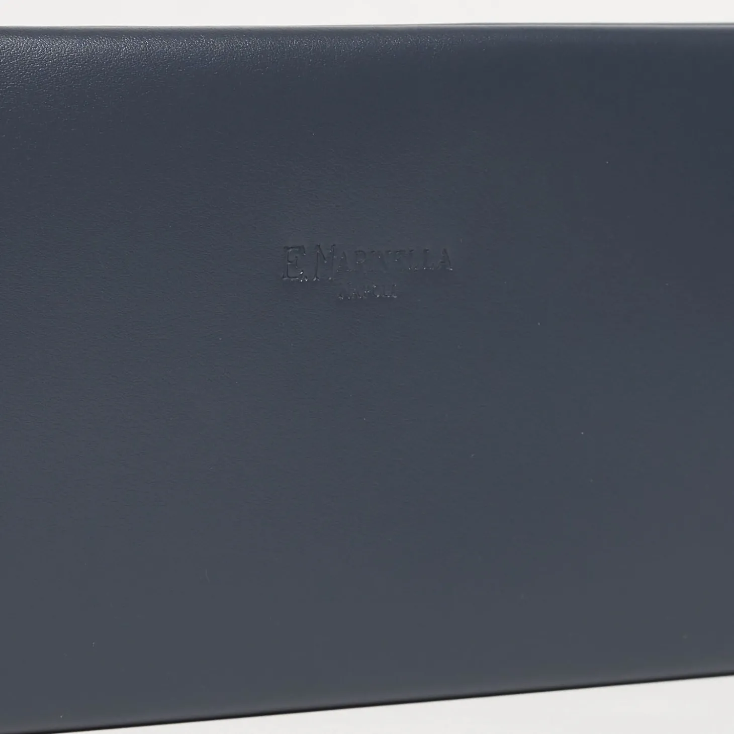 Blue Travel Tie Holder In Leather