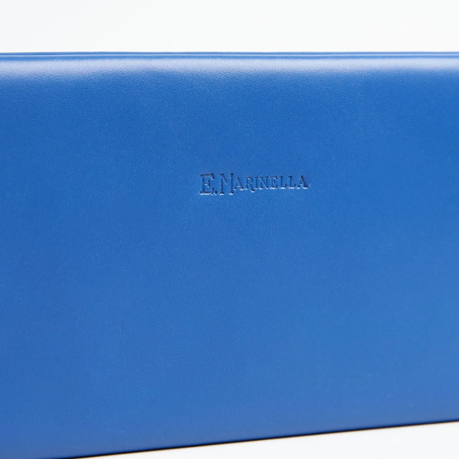 Blue Travel Tie Holder In Leather