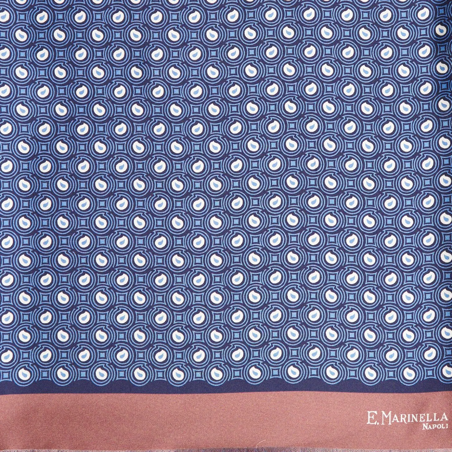 Bluette And Pink Double Silk Scarf