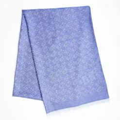 Bluette Em Logo Scarf In Wool And Cashmere