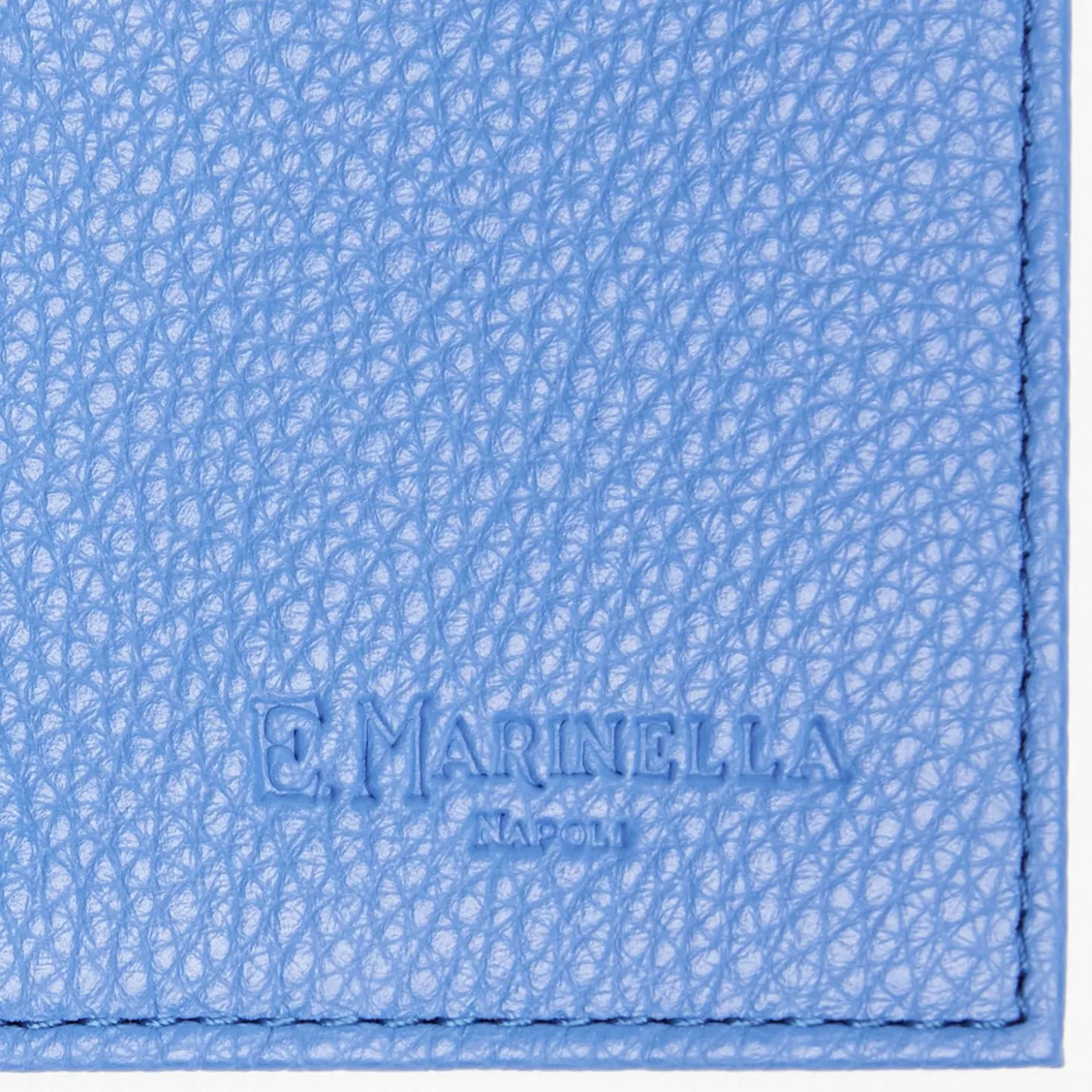 Bluette Hammered Leather Folding Card Holder 10 Compartments