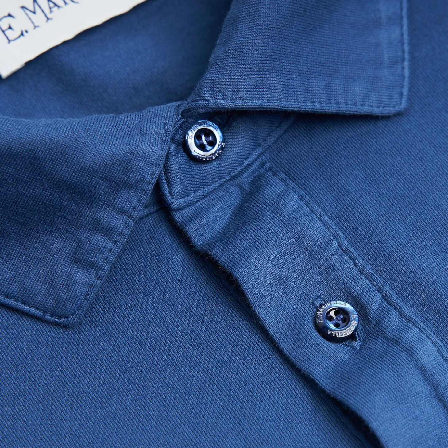 Bluette Jersey Long Sleeve Polo Shirt