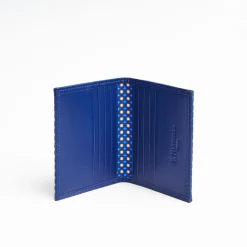 Bluette Leather Folding Card Holder - 10 Compartments