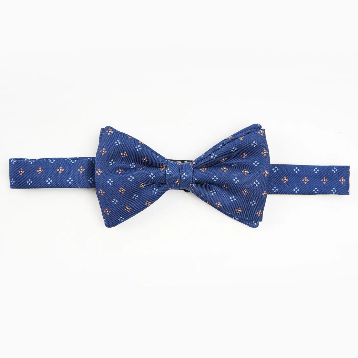 Bluette Pre-Knotted Silk Bowtie Small Flower Pattern
