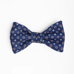 Bluette Pre-Knotted Silk Bowtie - Small Flower Pattern