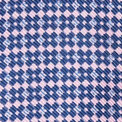 Bluette Silk Bowtie To Self-Tie Small Flower Pattern