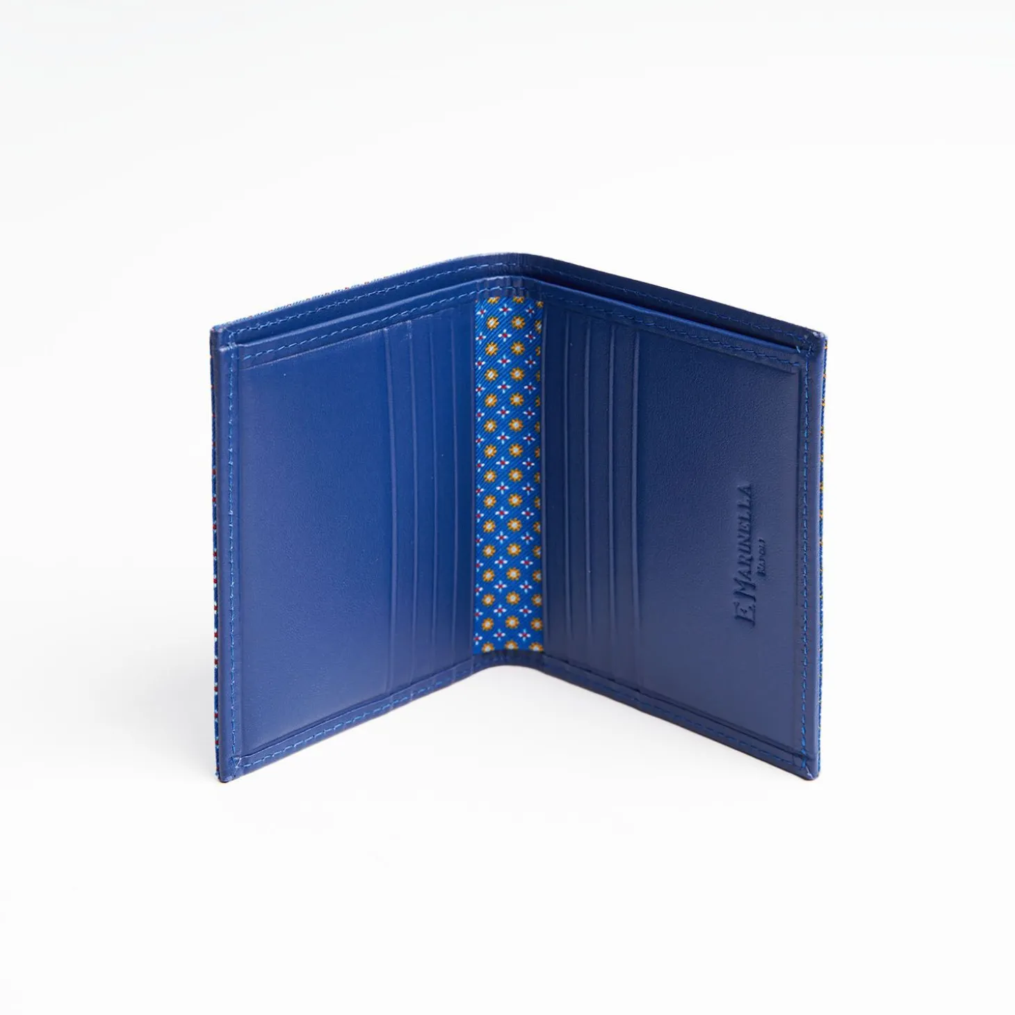 Bluette Small Wallet In Silk And Leather