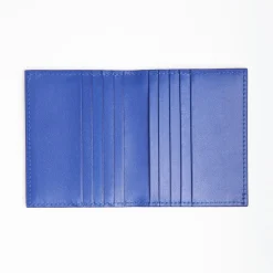 Bluette Smooth Leather Folding Card Holder - 10 Compartments