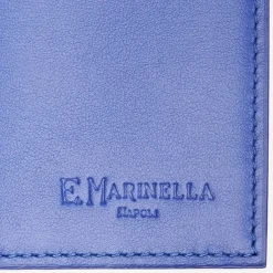 Bluette Smooth Leather Folding Card Holder - 10 Compartments
