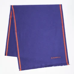 Bluette Solid Colour Scarf With Contrasting Edge