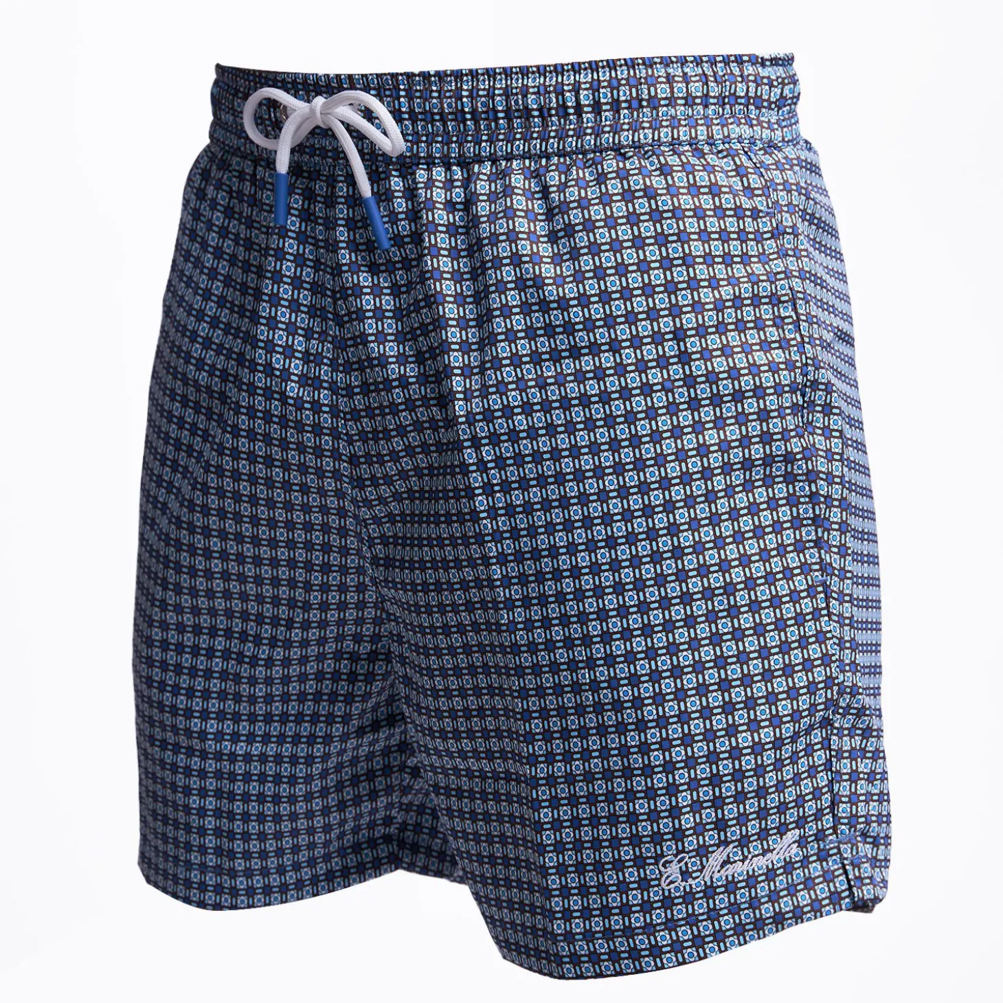Bluette Swim Short - Large Flower Pattern