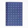 Blue Vertical Wallet In Silk And Leather