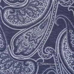 Blue Wool Stole - Paisley Pattern