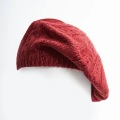 Braided Basque In Burgundy Cashmere