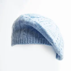 Braided Basque In Light Blue Cashmere