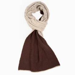 Brown And Beige Dots Cashmere Neck Warmer