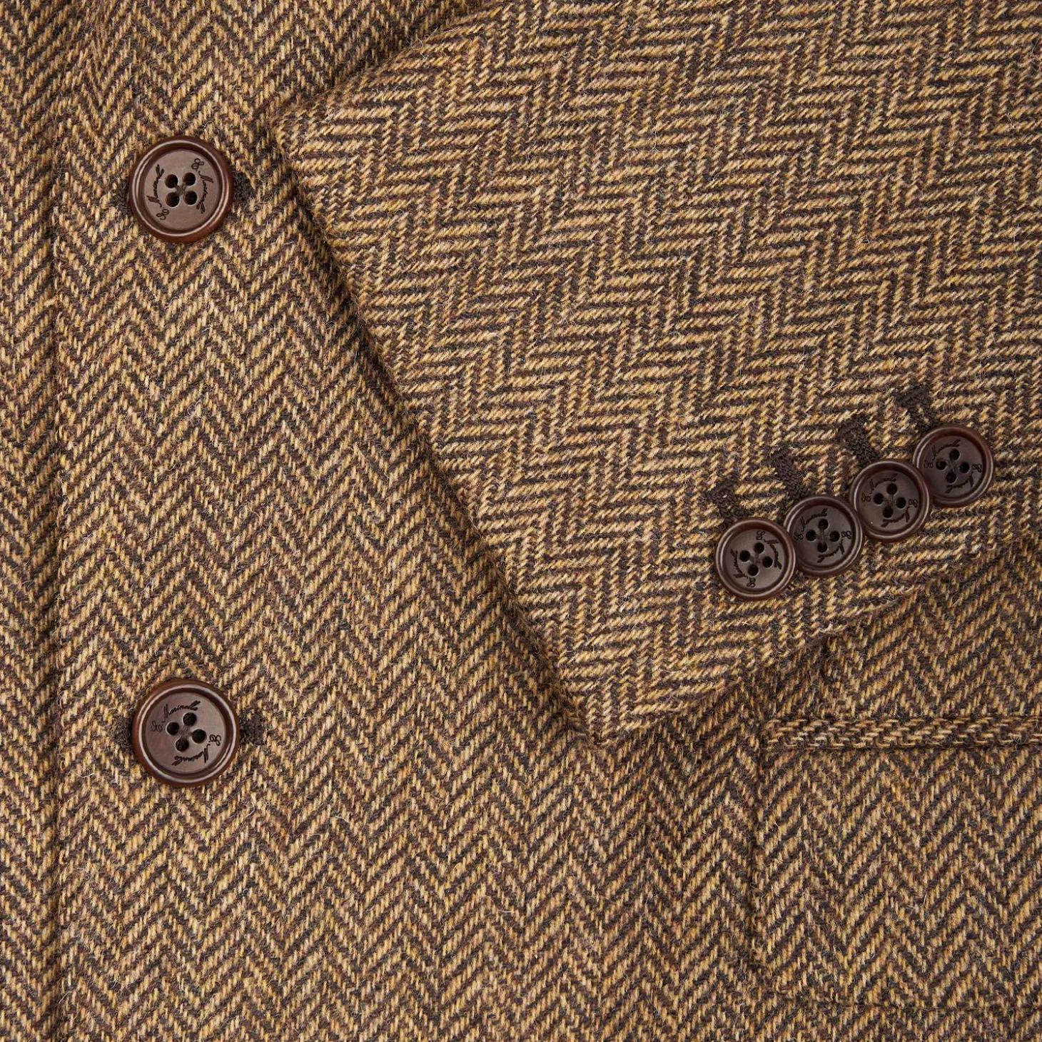 Brown Jacket With Lining Crafted By Pattern 1950 Archive Collection