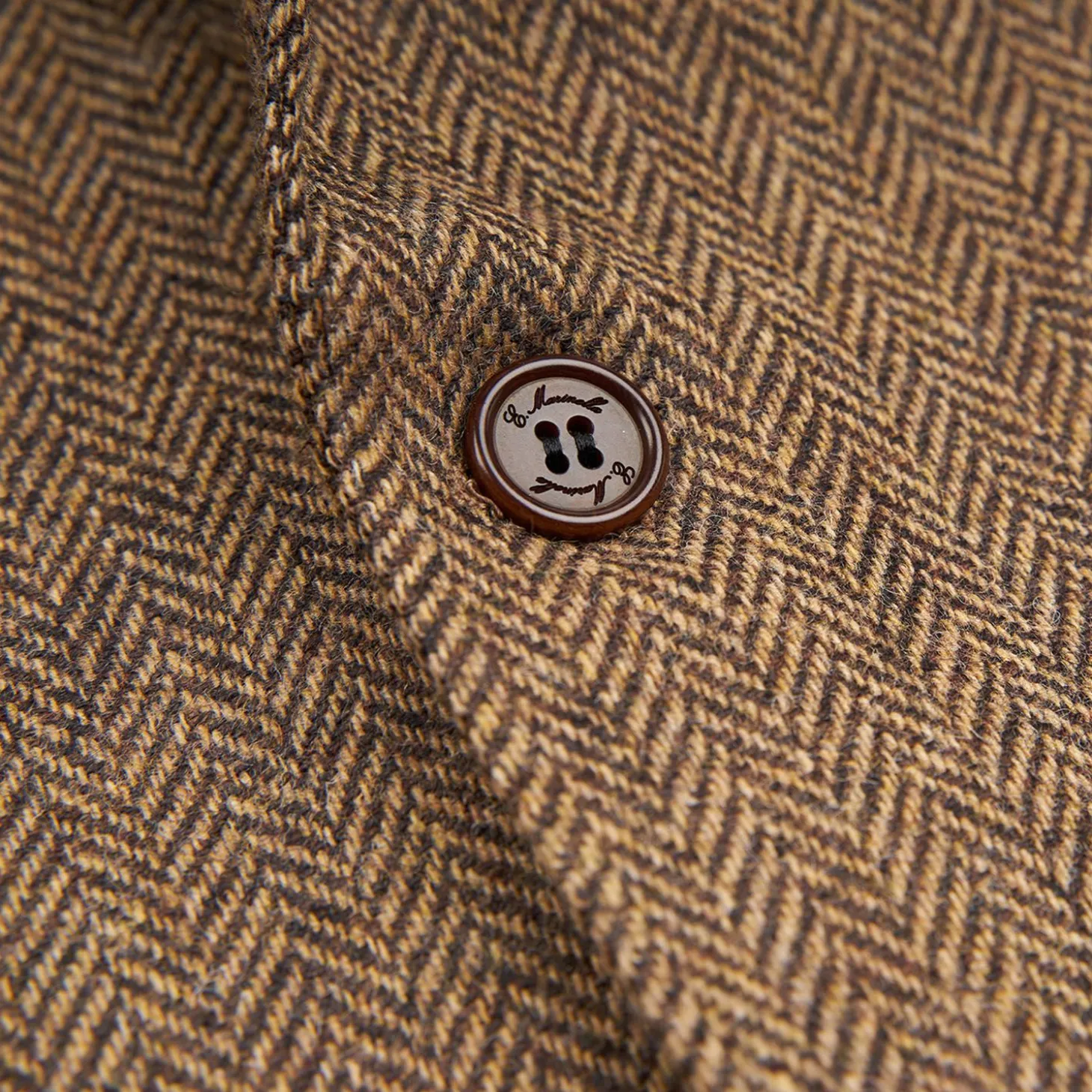 Brown Jacket With Lining Crafted By Pattern 1950 Archive Collection