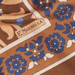 Brown Wool Stole - Ethnic Pattern