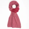 Burgundy And Camel Cashmere Neck Warmer