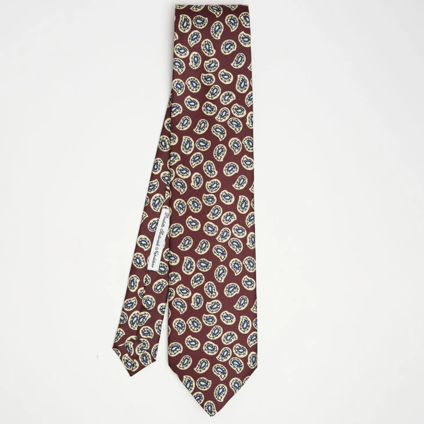 Burgundy Archivio Collection Silk Tie 1938_04