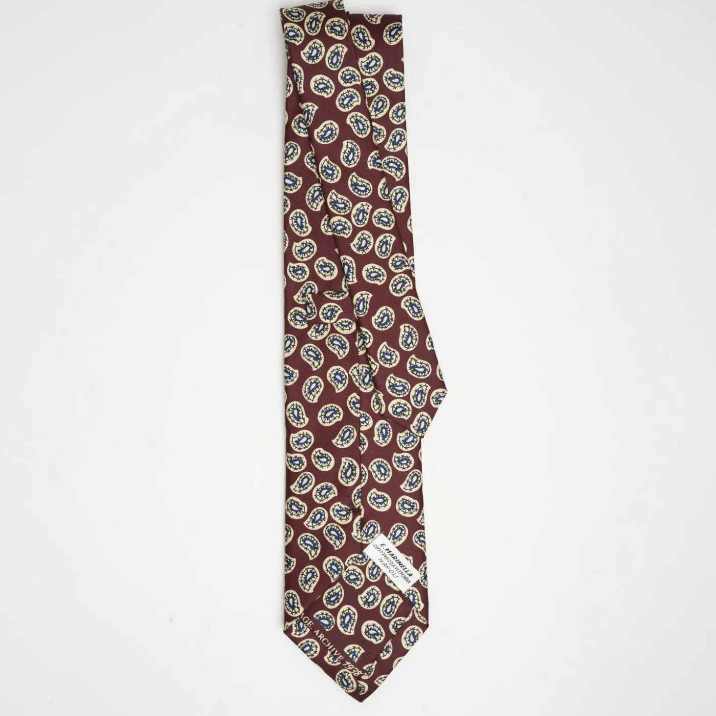 Burgundy Archivio Collection Silk Tie 1938_04