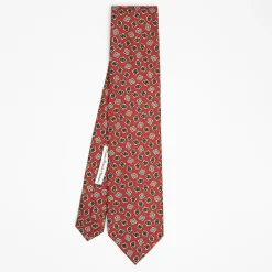 Burgundy Archivio Collection Silk Tie 1959_02
