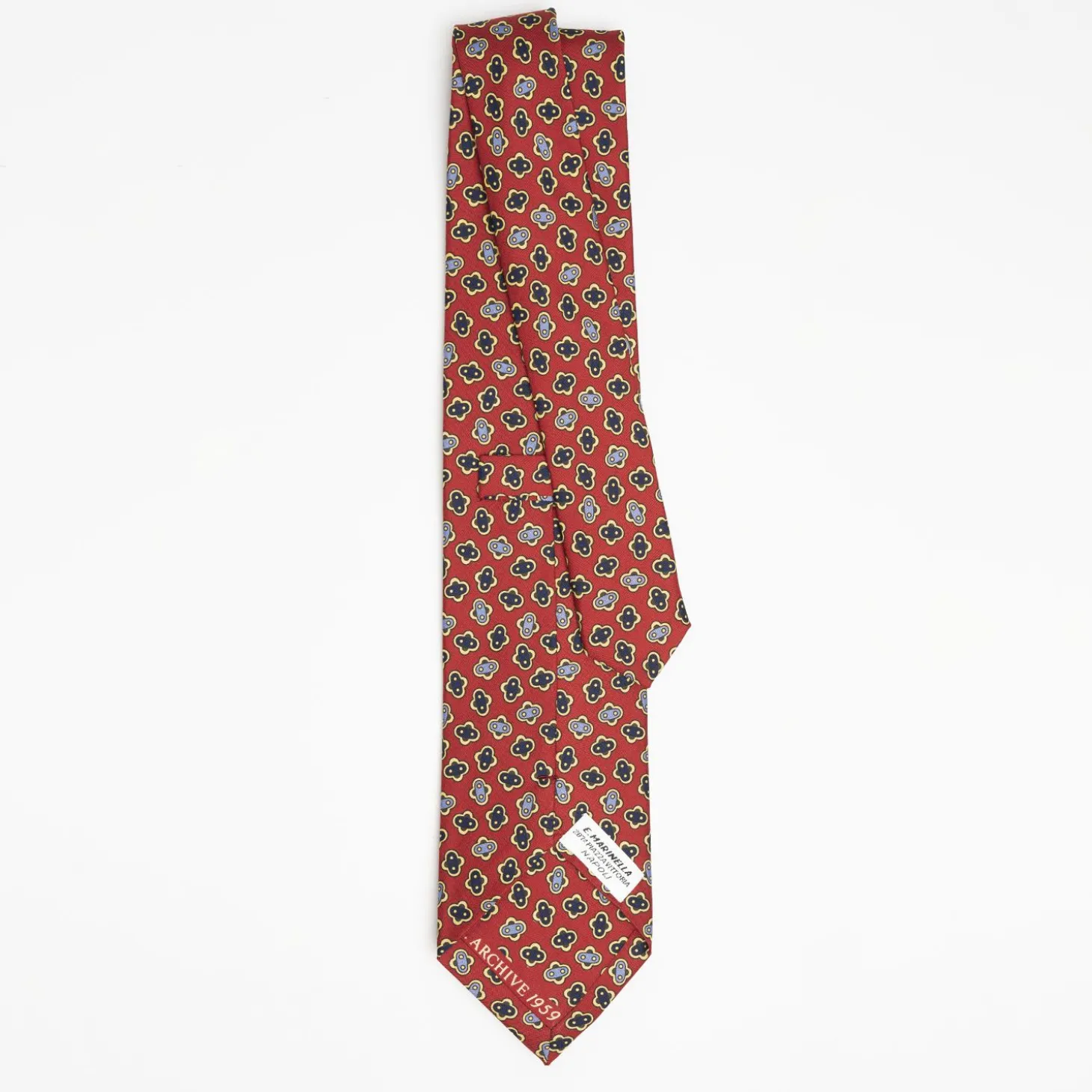 Burgundy Archivio Collection Silk Tie 1959_02