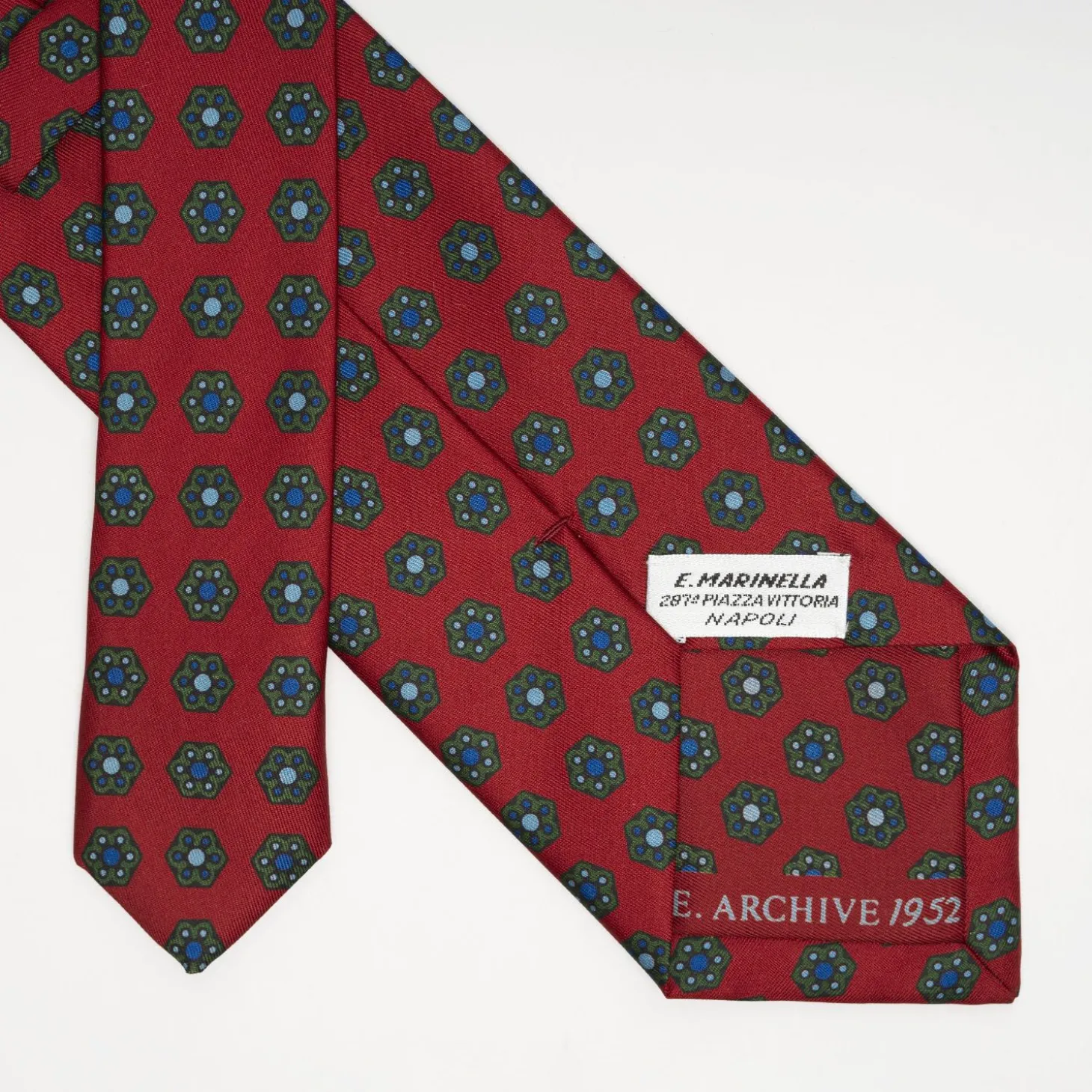 Burgundy Archivio Collection Silk Tie 1952_08