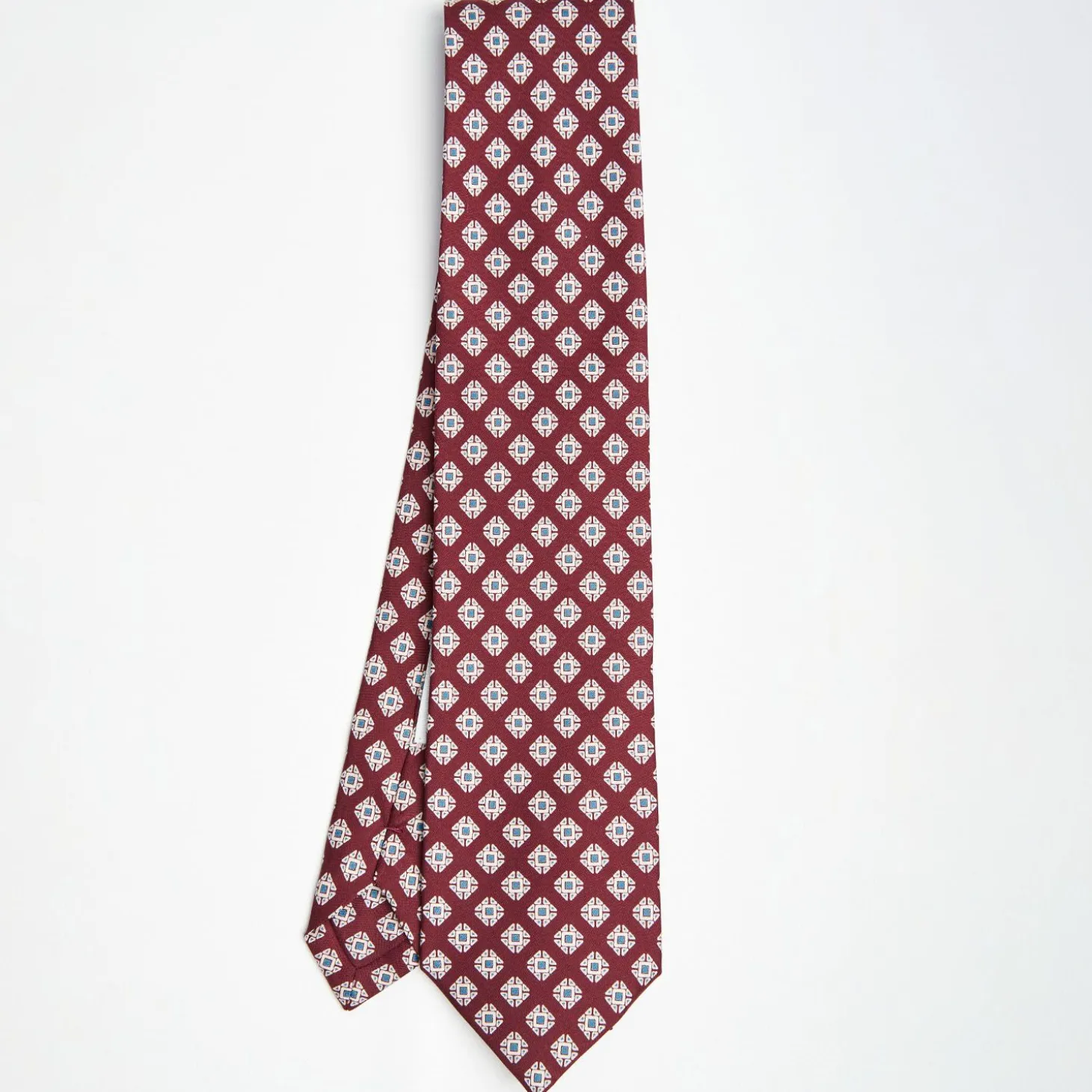 Burgundy Archivio Collection Silk Tie 1948-03