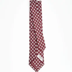 Burgundy Archivio Collection Silk Tie 1948-03