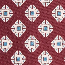 Burgundy Archivio Collection Silk Tie 1948-03