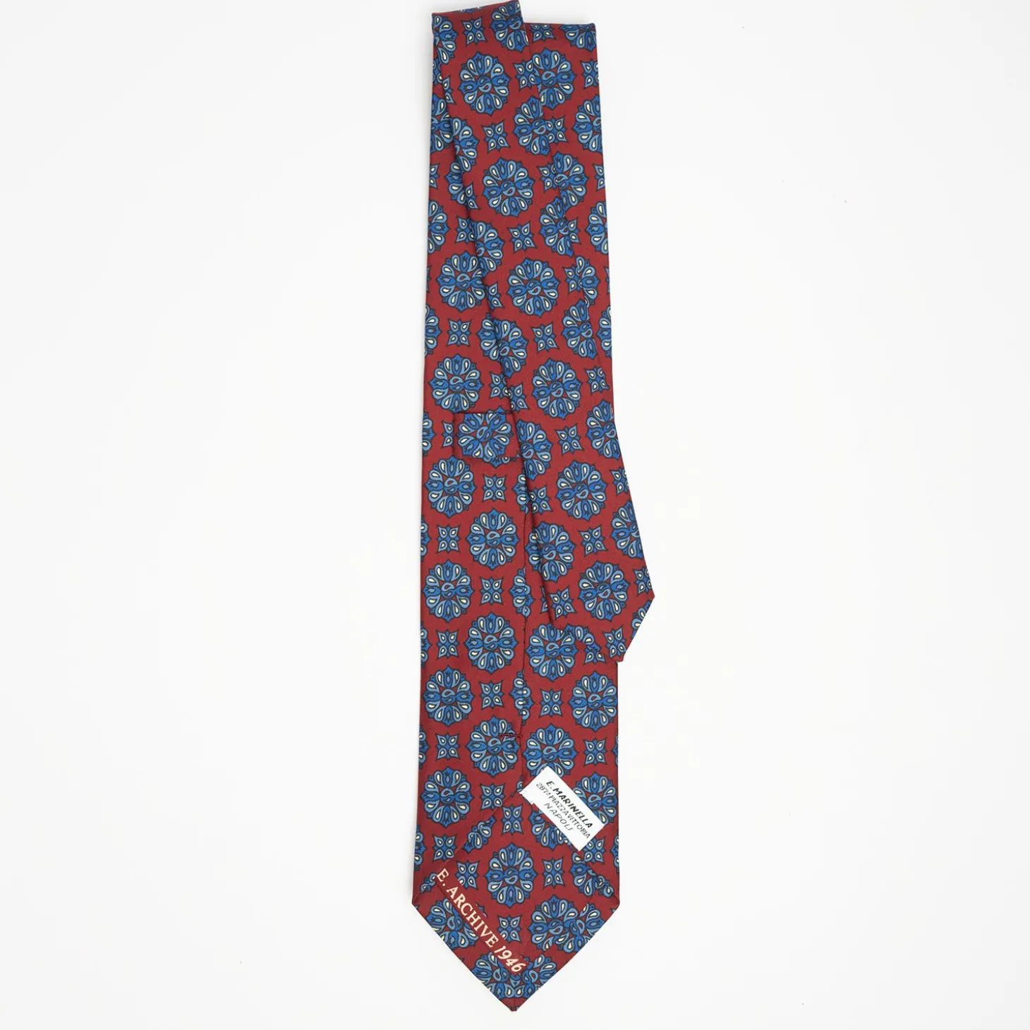 Burgundy Archivio Collection Silk Tie 1946-02