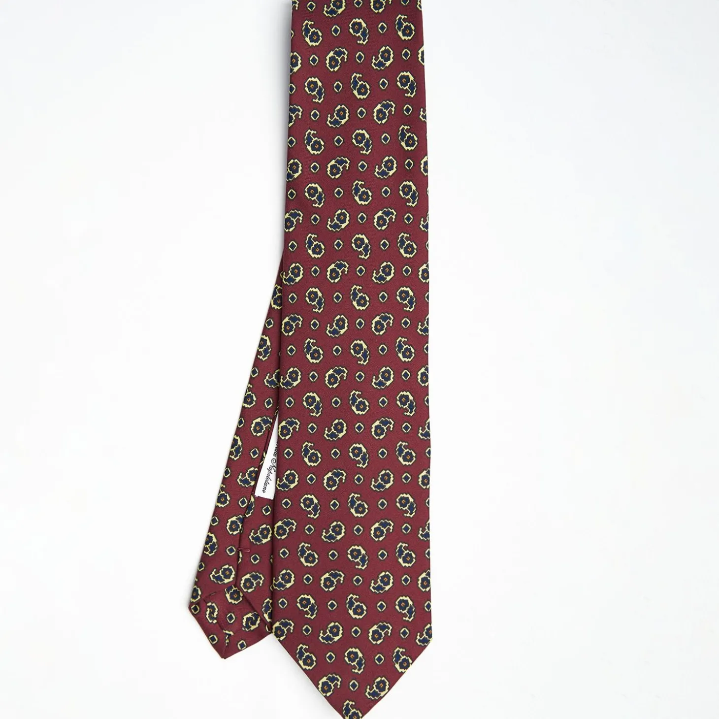 Burgundy Archivio Collection Silk Tie 1932-05