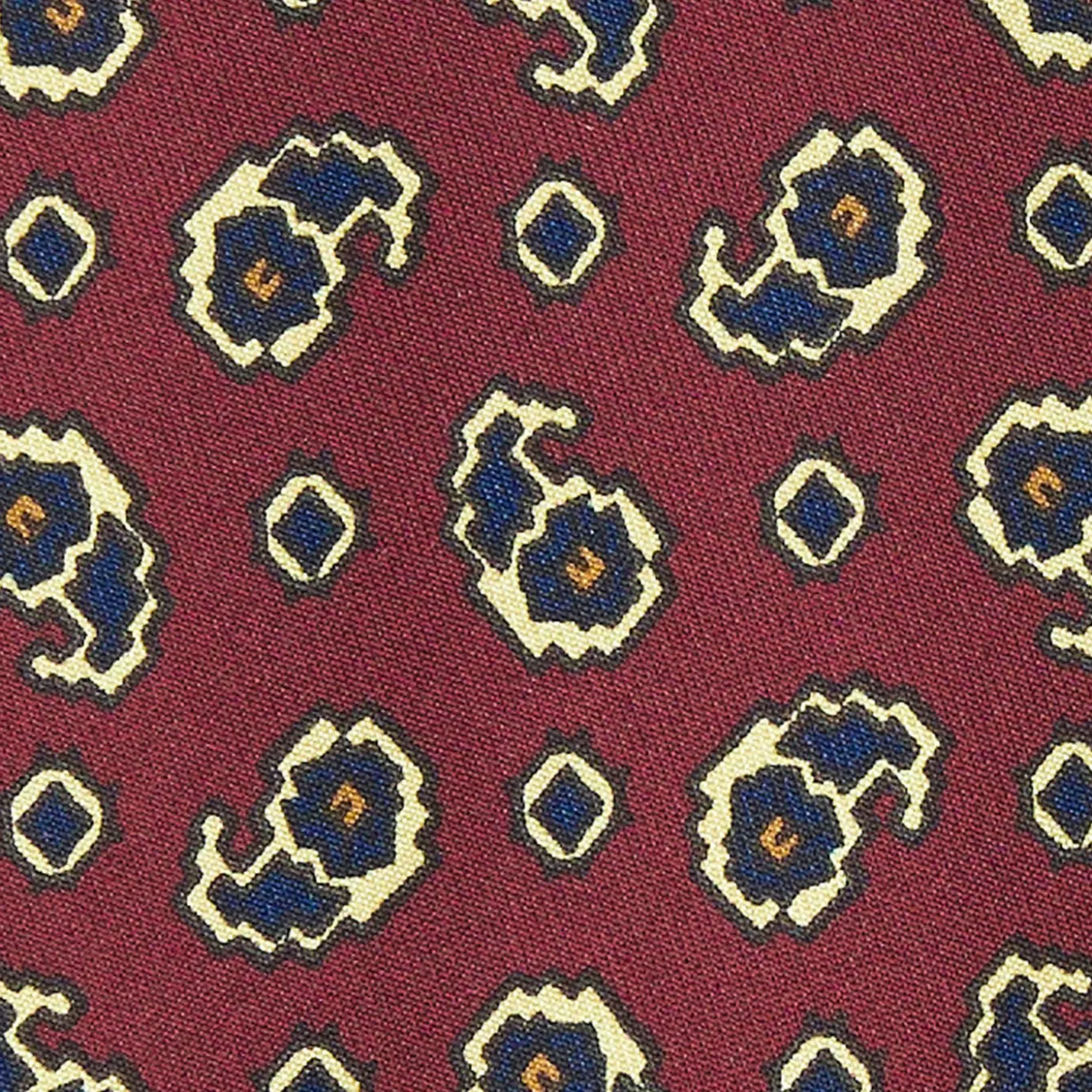 Burgundy Archivio Collection Silk Tie 1932-05