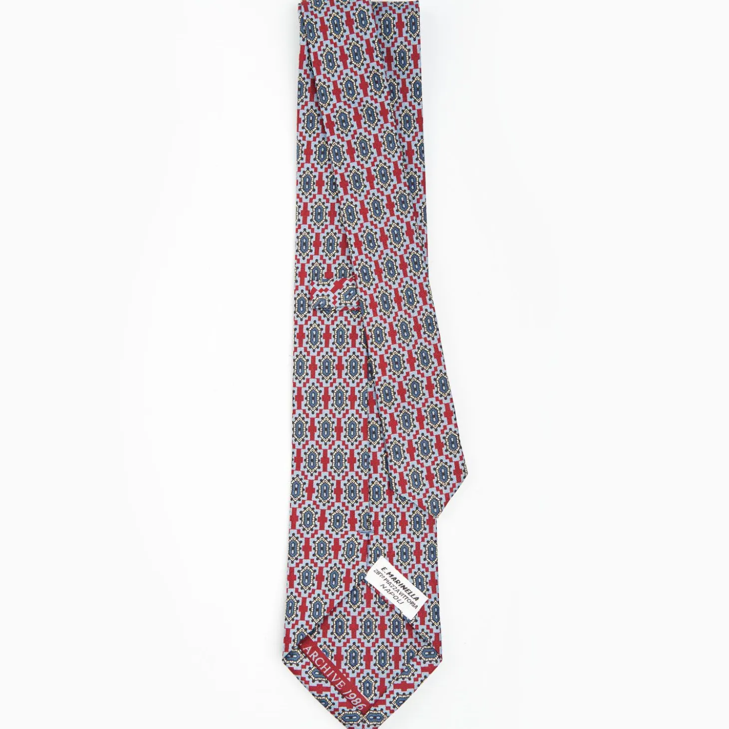 Burgundy Archivio Collection Silk Tie 1986-03