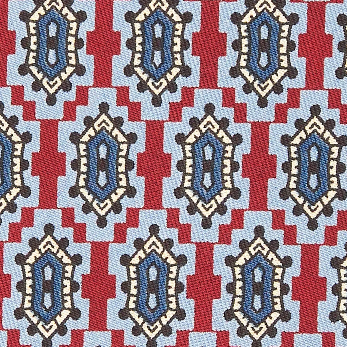 Burgundy Archivio Collection Silk Tie 1986-03