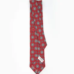 Burgundy Archivio Collection Silk Tie 1984-04