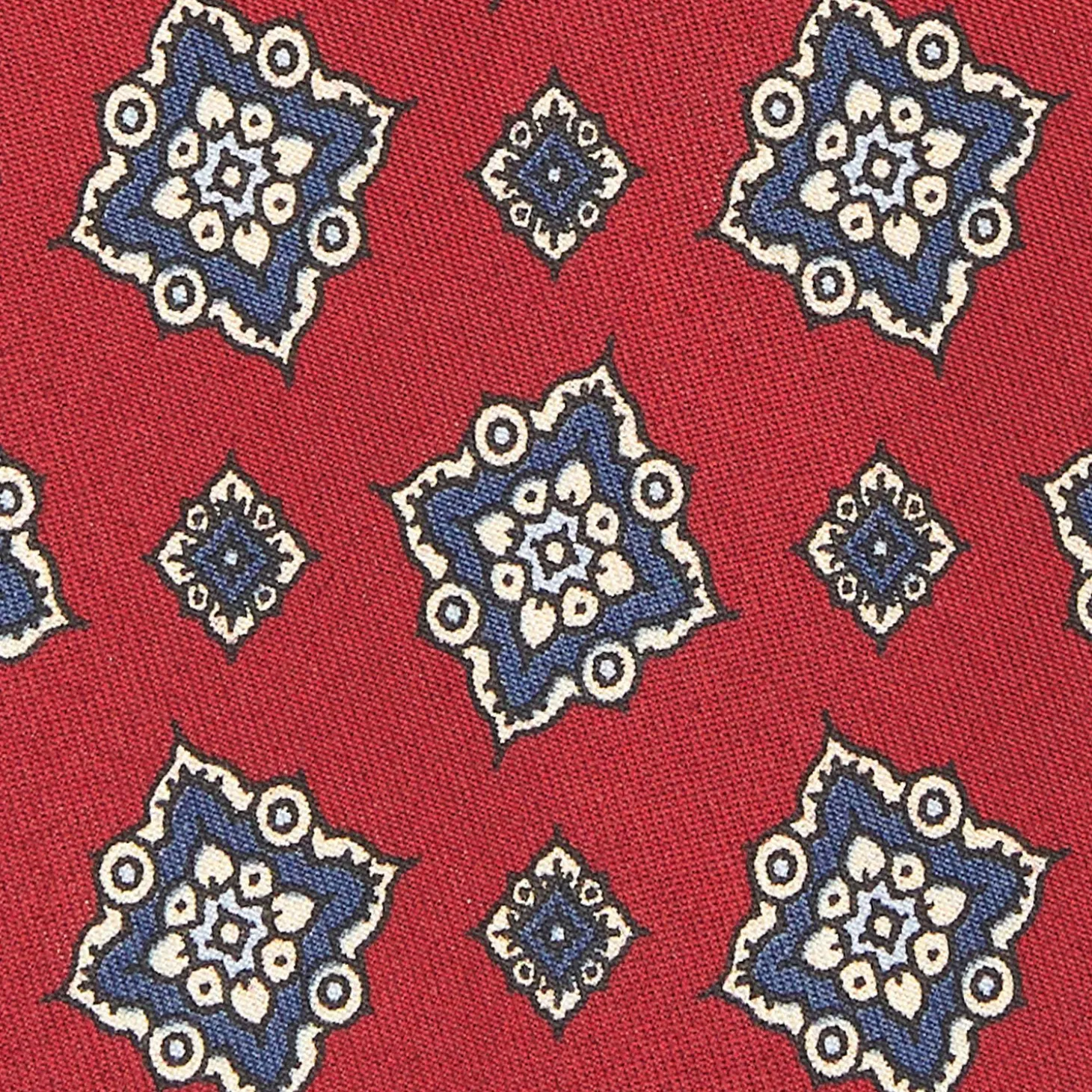 Burgundy Archivio Collection Silk Tie 1984-04