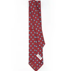 Burgundy Archivio Collection Silk Tie 1989-05