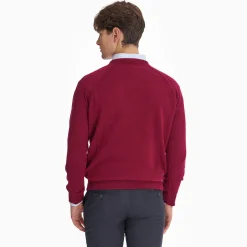 Burgundy Cashmere Sweatshirt