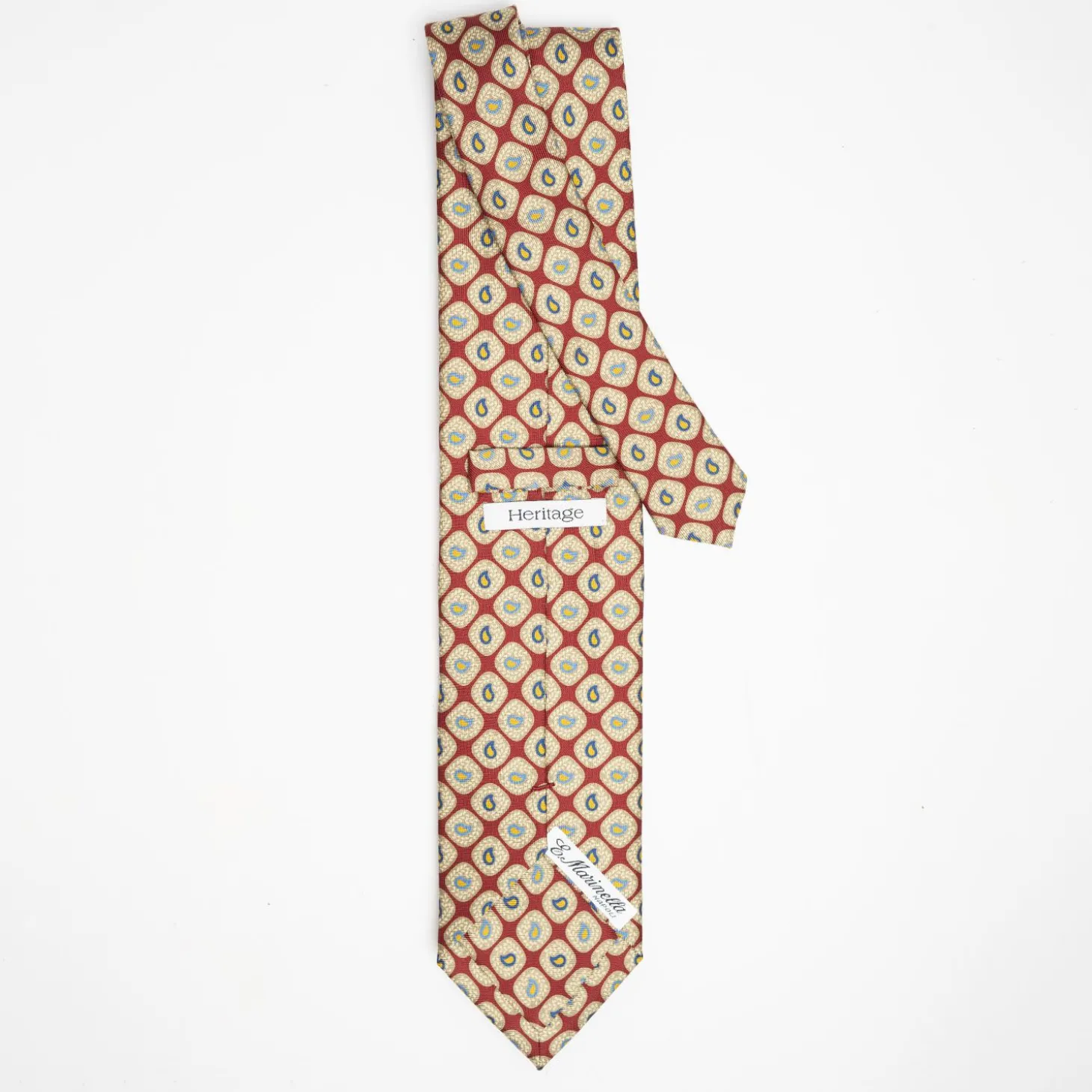Burgundy Collection Heritage Silk Tie - Paisley Pattern