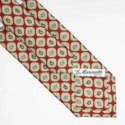 Burgundy Collection Heritage Silk Tie - Paisley Pattern