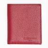 Burgundy Hammered Leather Small Wallet