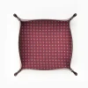 Burgundy Large Leather Vide00A0Poche