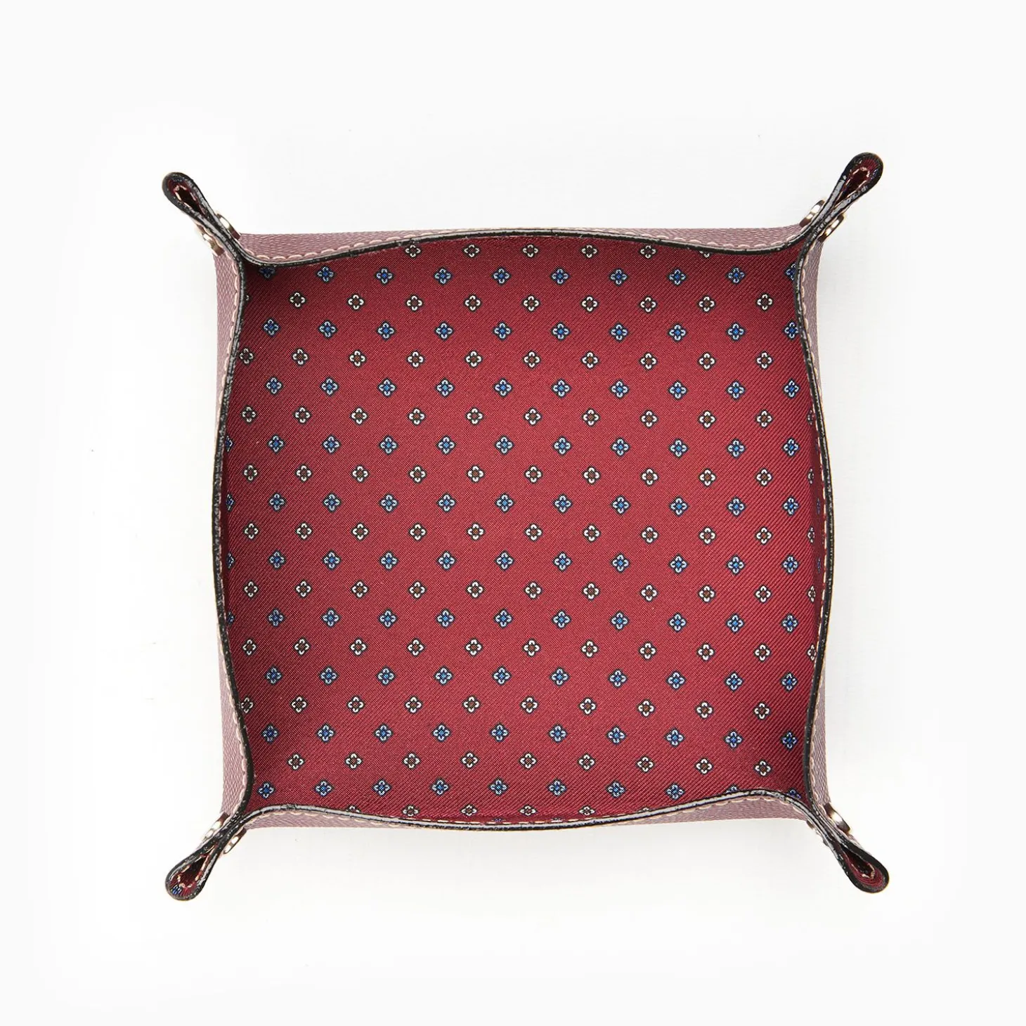 Burgundy Large Leather Vide00A0Poche