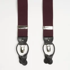 Burgundy Plain Colour Braces