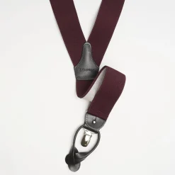 Burgundy Plain Colour Braces